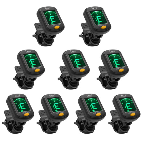 IRIN T-500 Guitar Tuner Rotatable Clip-on Tuner LCD Display for